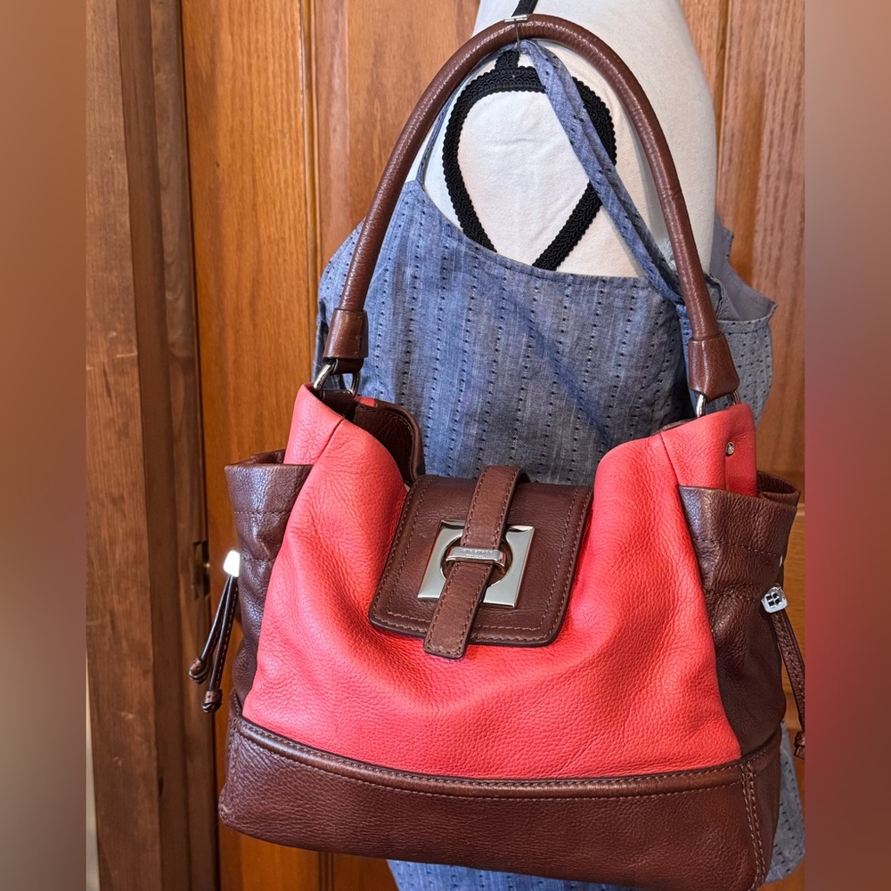 Kate Spade Orange and Brown Leather SAMPLE BAG